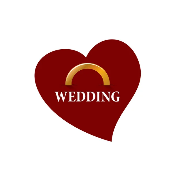 Vector logo bruiloft — Stockvector