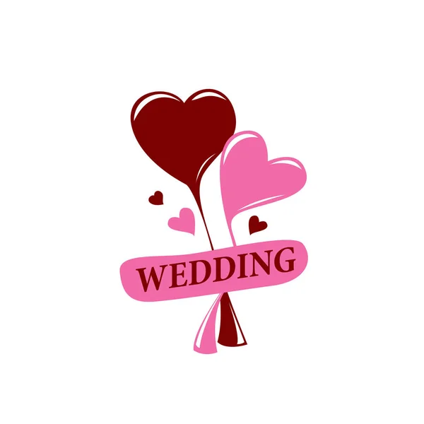 Vektor-Logo Hochzeit — Stockvektor