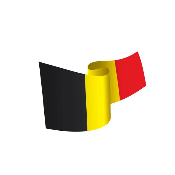 Bandera de Bélgica, ilustración vectorial — Vector de stock