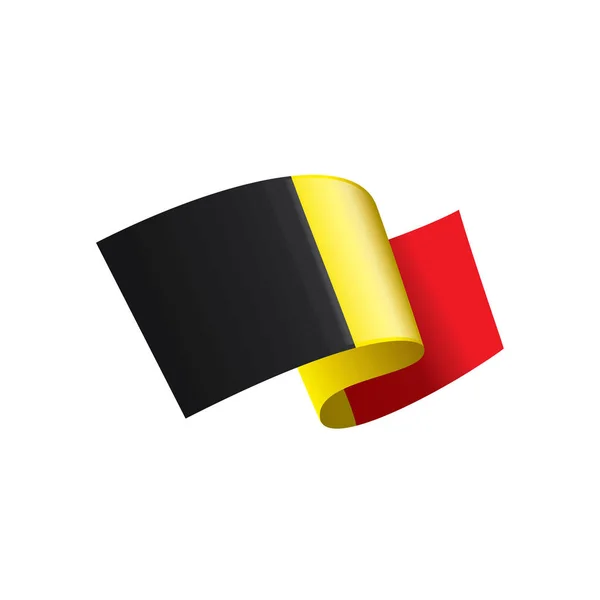 Belgiens flagga, vektorillustration — Stock vektor