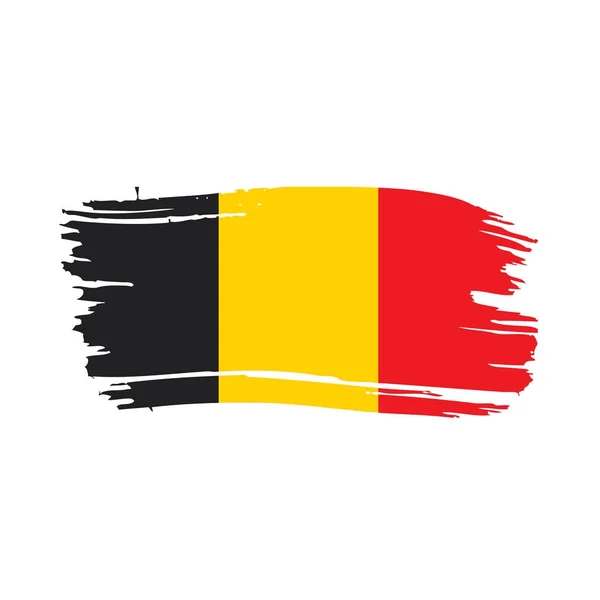 ( 영어 ) Flag of Belgium, vector illustration — 스톡 벡터