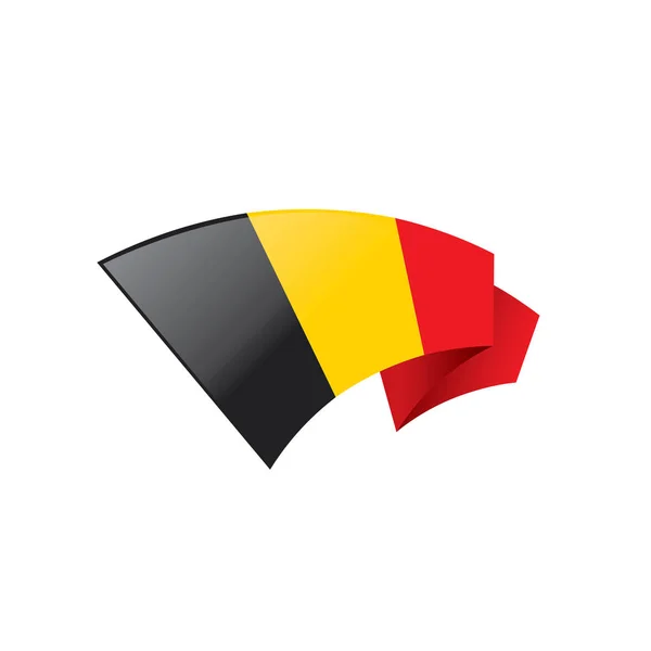 Drapeau de Belgique, illustration vectorielle — Image vectorielle