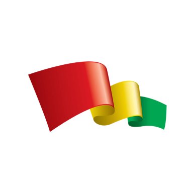 Gine bayrağı, vektör illüstrasyonu