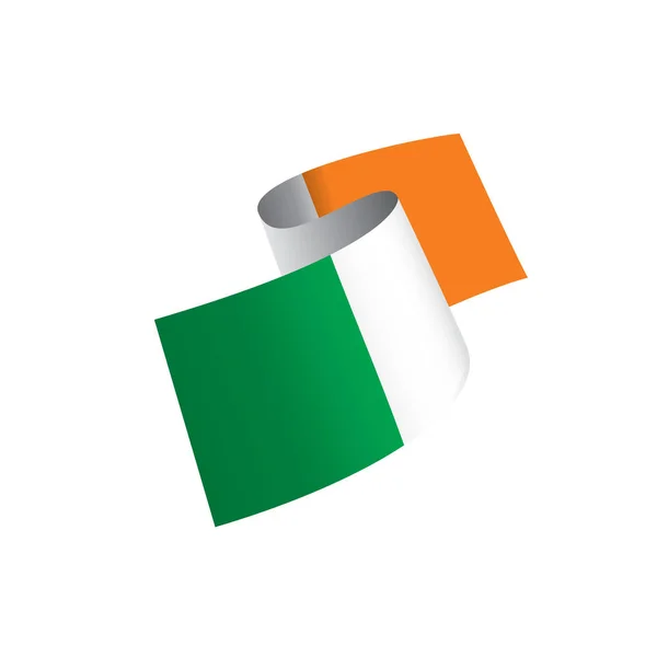 Ierland vlag, vector illustratie — Stockvector