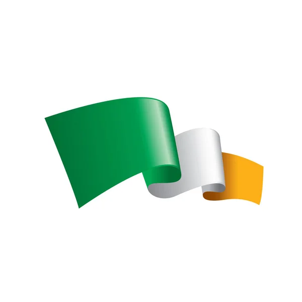Flaga Irlandii, ilustracja wektora — Wektor stockowy