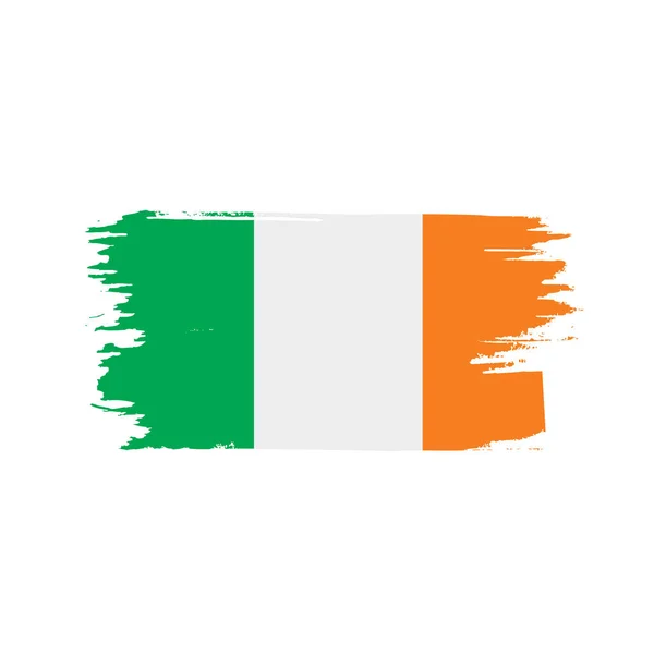 Ierland vlag, vector illustratie — Stockvector