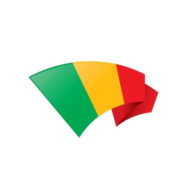 Mali bayrağı. Vektör