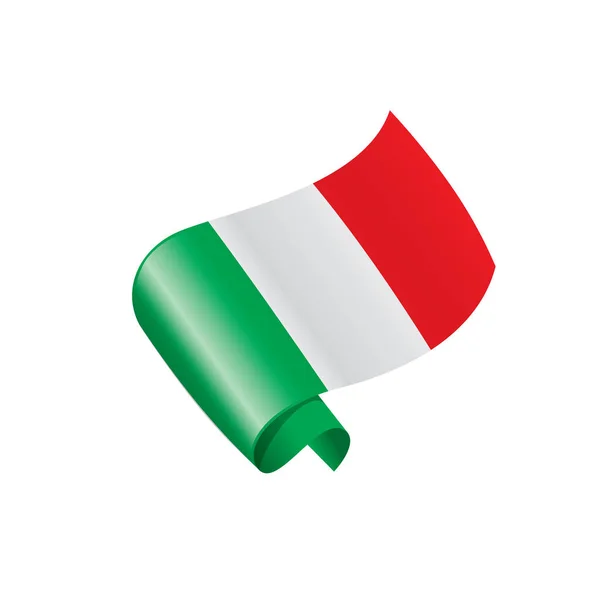 Italien-Flagge, Vektorabbildung — Stockvektor