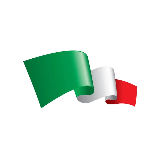 Italië vlag, vector illustratie — Stockvector