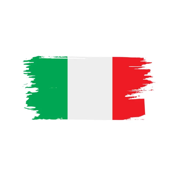 Italien-Flagge, Vektorabbildung — Stockvektor