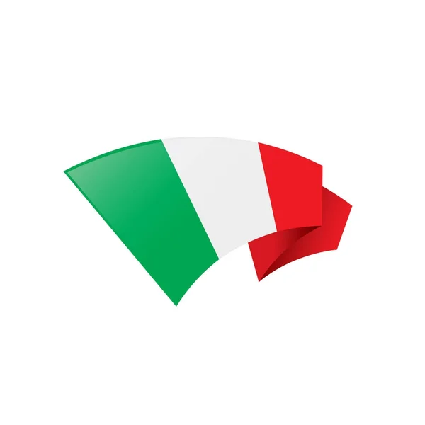 Italië vlag, vector illustratie — Stockvector