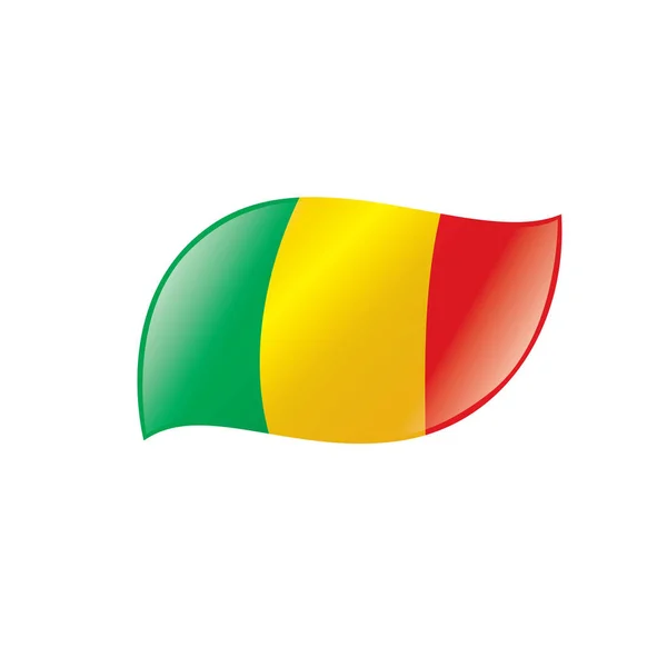 Bandera de Malí. Vector — Archivo Imágenes Vectoriales