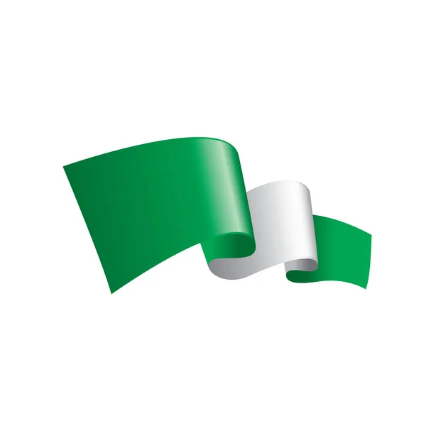 Nigeria bandiera, illustrazione vettoriale — Vettoriale Stock