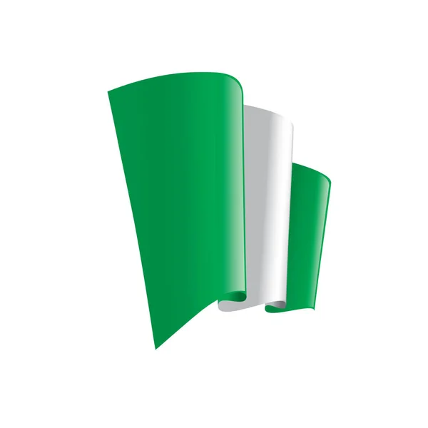Bandeira da Nigéria, ilustração vetorial — Vetor de Stock