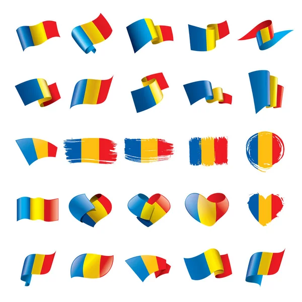 Bandera de Chad, vector de ilustración — Archivo Imágenes Vectoriales