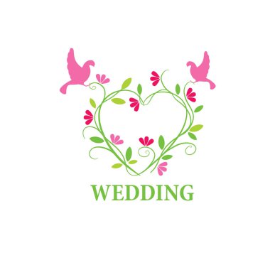 vektör logo düğün