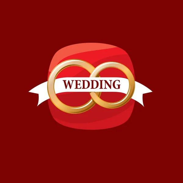 Vector logo wedding — Stock Vector