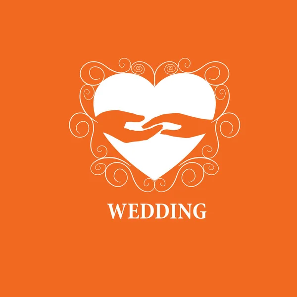 Logo vectoriel mariage — Image vectorielle