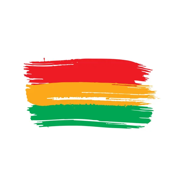 Drapeau Bolivie, illustration vectorielle — Image vectorielle