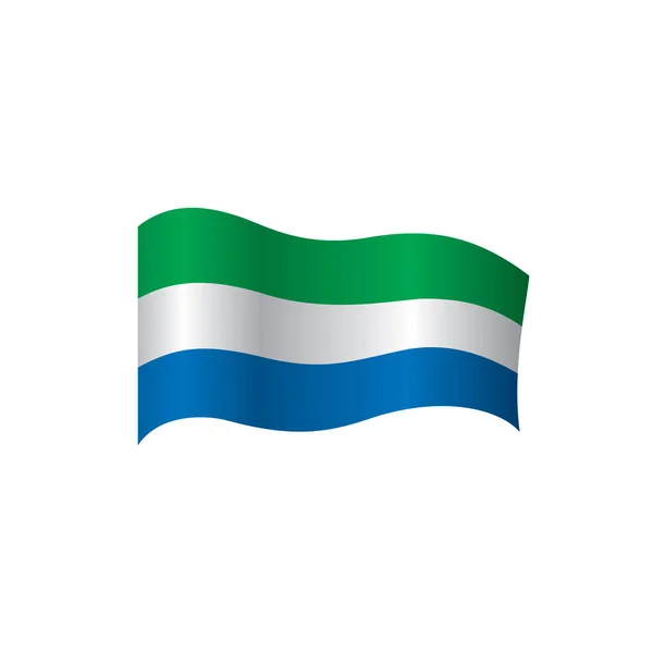 Bandera de Sierra Leona, vector de ilustración — Archivo Imágenes Vectoriales