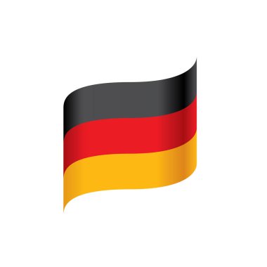 Almanya bayrağı, vektör illüstrasyonu