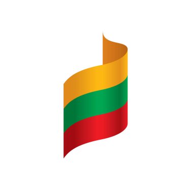 Litvanya bayrağı, vektör çizim