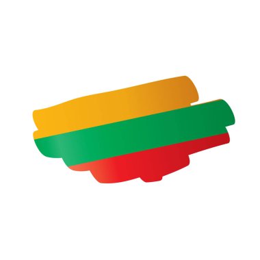 Litvanya bayrağı, vektör çizim