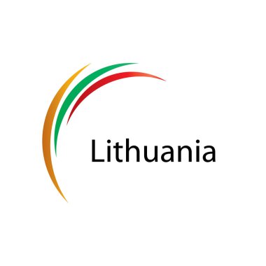 Litvanya bayrağı, vektör çizim