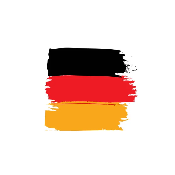 Bandera de Alemania, ilustración vectorial — Vector de stock