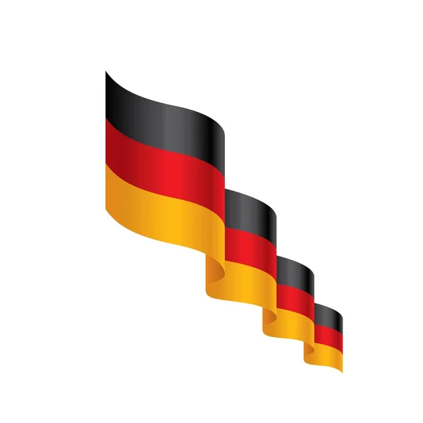 Drapeau allemand, illustration vectorielle — Image vectorielle