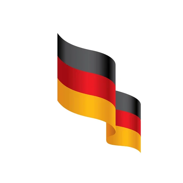 Drapeau allemand, illustration vectorielle — Image vectorielle