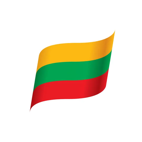 Lithuania flag, vector illustration — Stock Vector