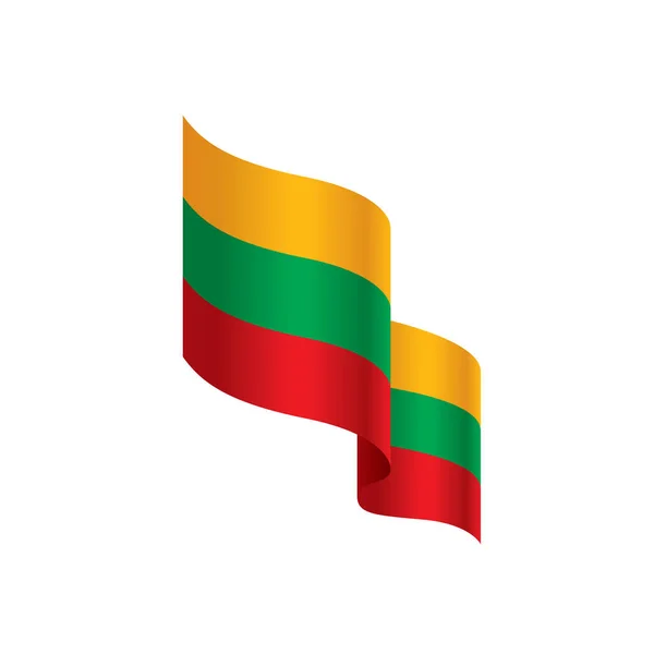 Lithuania flag, vector illustration — Stock Vector