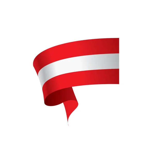 Austriacka flaga, ilustracja wektora — Wektor stockowy