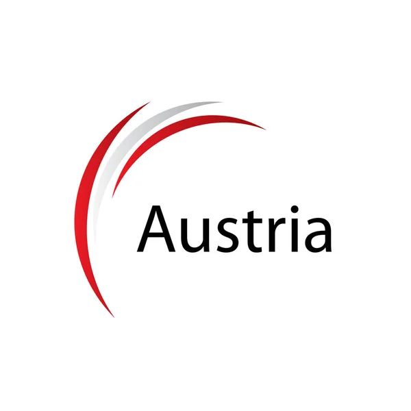Oostenrijk vlag, vector illustratie — Stockvector