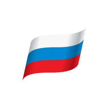 Rusya bayrağı, vektör illüstrasyonu