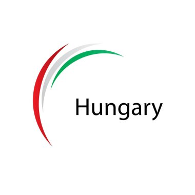 Macaristan bayrağı, vektör çizim