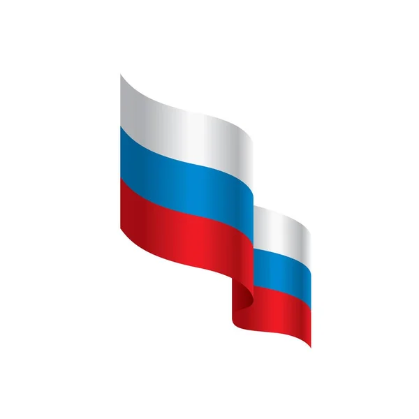 Rusland vlag, vector illustratie — Stockvector