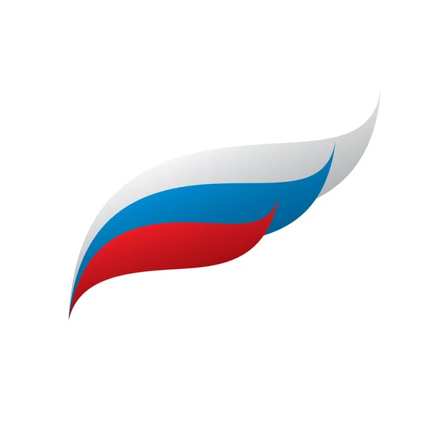 ロシア国旗ベクトルイラスト — ストックベクタ