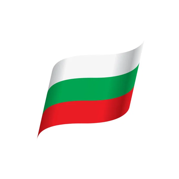 Bulgarische Flagge, Vektorillustration — Stockvektor