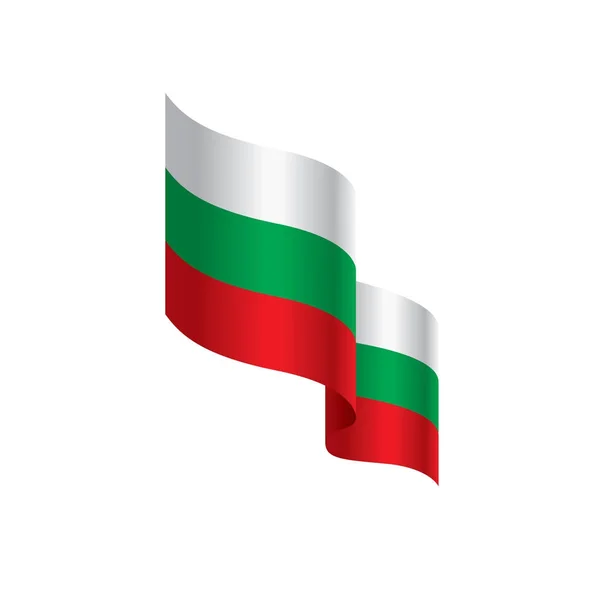 Vlag van Bulgarije, vectorillustratie — Stockvector