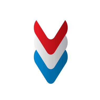 Hollanda bayrağı, vektör çizim