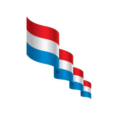 Hollanda bayrağı, vektör çizim