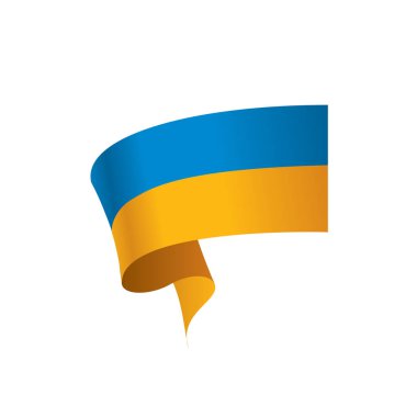 Ukrayna bayrağı, vektör çizim