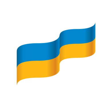 Ukrayna bayrağı, vektör çizim