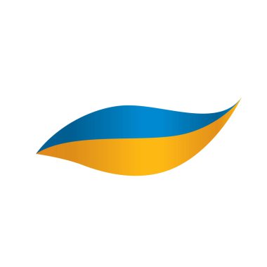 Ukrayna bayrağı, vektör çizim