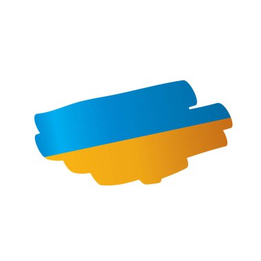 Ukrayna bayrağı, vektör çizim