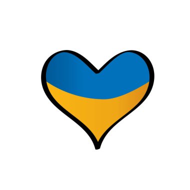 Ukrayna bayrağı, vektör çizim