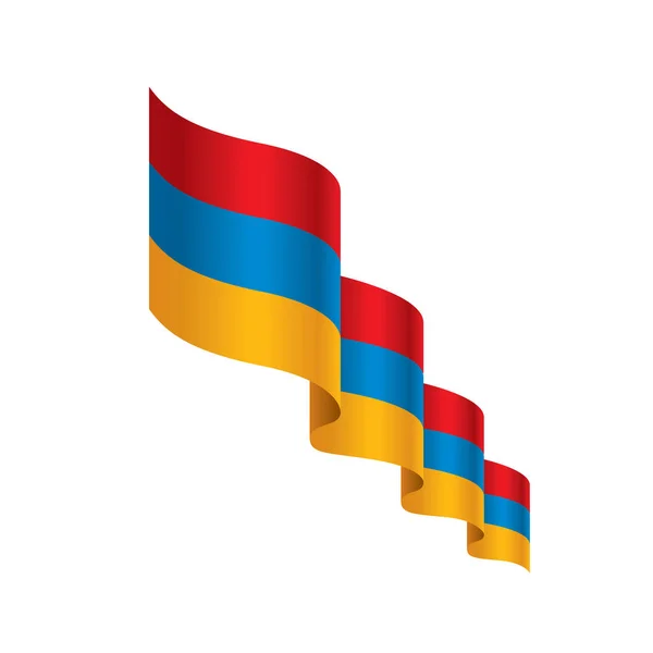 Bandera de Armenia, vector de ilustración — Archivo Imágenes Vectoriales