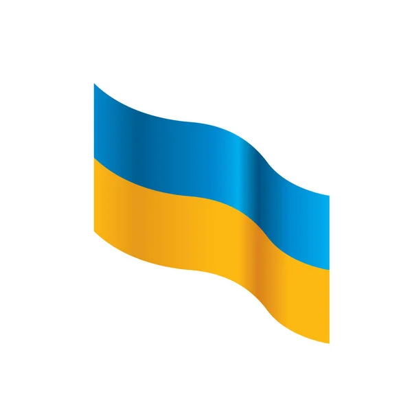 Vlag van Oekraïne, vectorillustratie — Stockvector